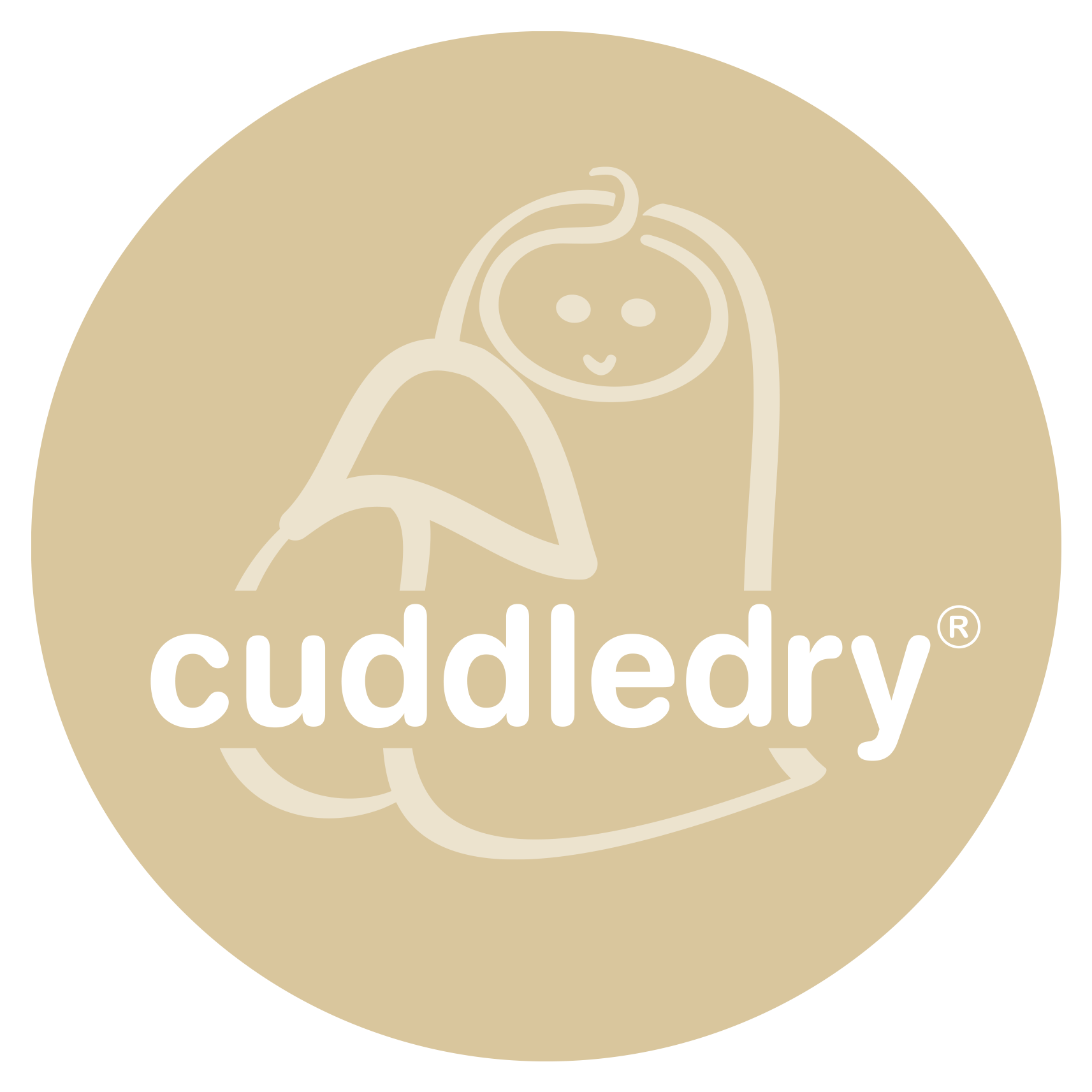 Cuddledry Hands Free Baby Towel GREY