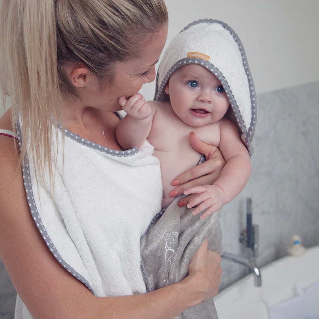 Cuddledry Hands Free Baby Towel GREY